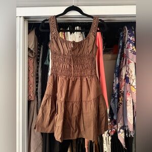 NWT Nia Brown Sleeveless Dress